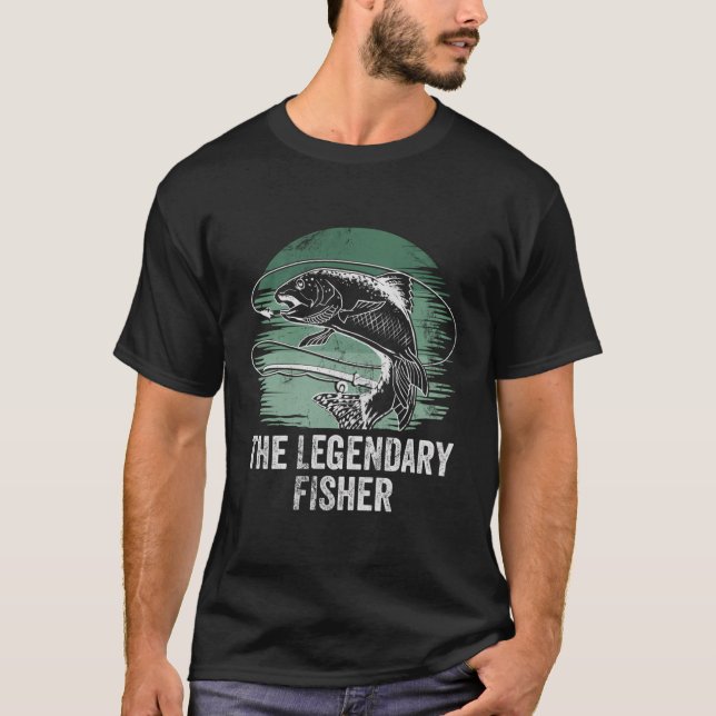 Legendary Fisher Hunting Sjöar Hunter Lagoon F T Shirt (Framsida)