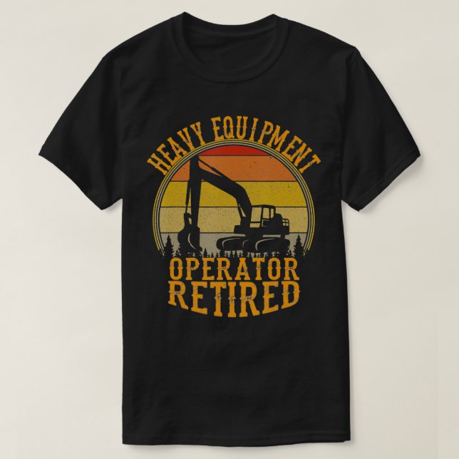 Legendary för tung utrustningsoperatör har återgåt t shirt (Design framsida)