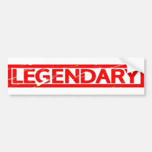 Legendary Frimärke Bildekal