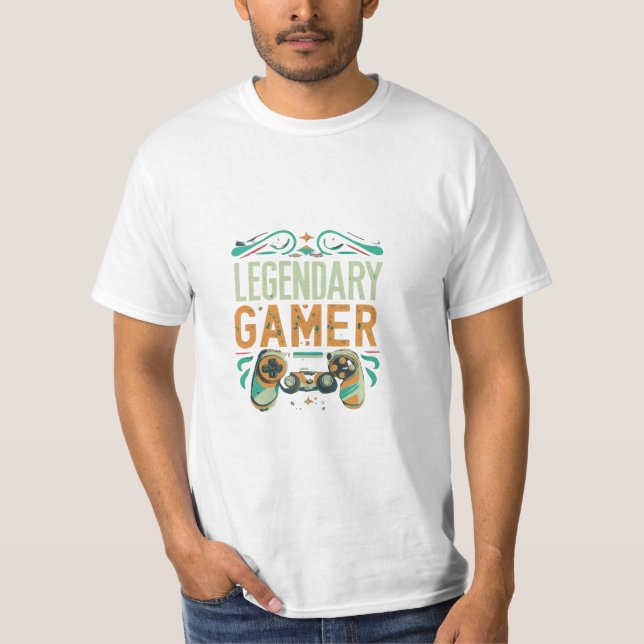 Legendary Gamer T Shirt (Framsida)
