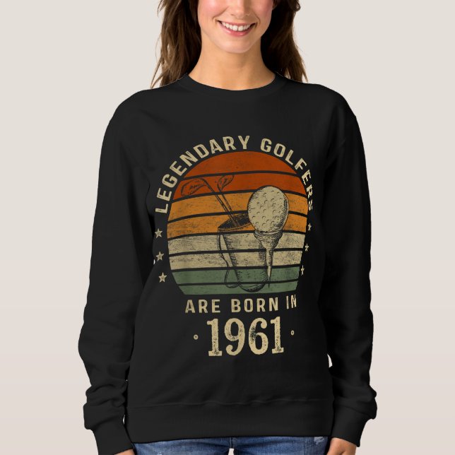 Legendary Golfers föddes 1961 61:a födelsedagen G T Shirt (Framsida)