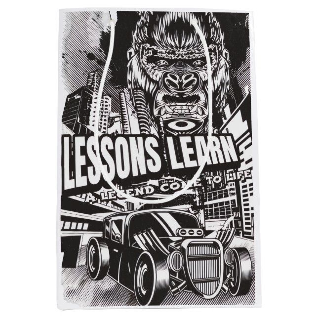 LEGENDARY GORILLA LESSONS LEARN (M) GIFT BAG (Framsidan)