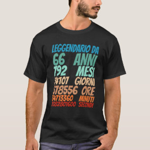 Legendary i 66 år gamla kvinnor 66: e födelsedagen t shirt