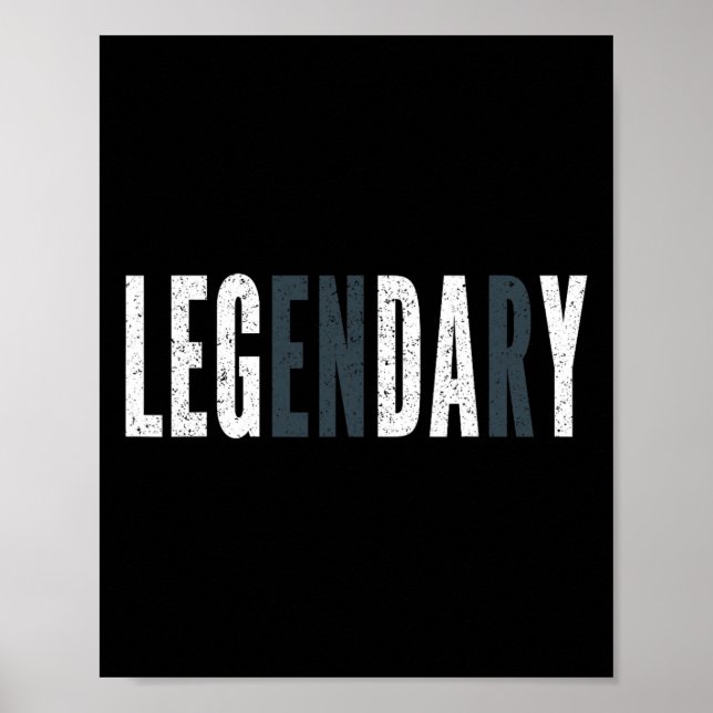 Legendary Leg Day - Leg Day at Gym Poster (Framsidan)