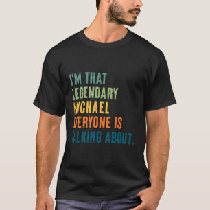 Legendary Michael Personlig Namn T Shirt