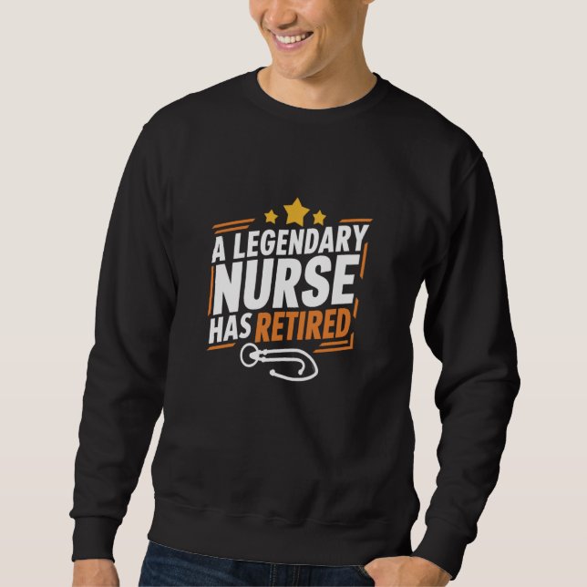 Legendary Nurse har förlorat sin sjuksköterska. Lång Ärmad Tröja (Framsida)