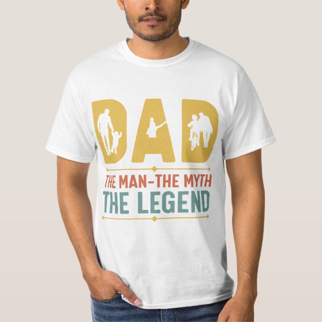 Legendary Pappa T Shirt (Framsida)