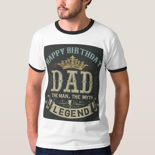 "Legendary Pappa: The Man & the Myth" T Shirt (Framsida)