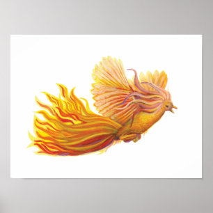 Legendary Phoenix Bird Poster