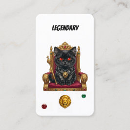 Legendary Punk Cat Collector Card-Royal Feline  Lojalitetskort