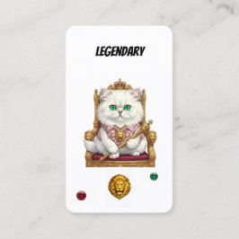 Legendary Punk Cat Collector Card-Royal Feline  Lojalitetskort