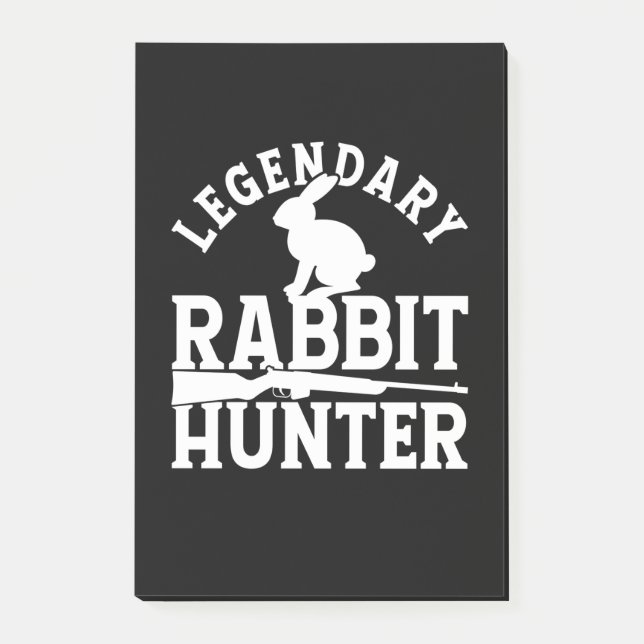 Legendary Rabbit Hunter Post-it Block (Framsida)