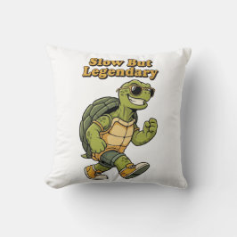 Legendary Retro Turtle Square Comfort Pillow Kudde