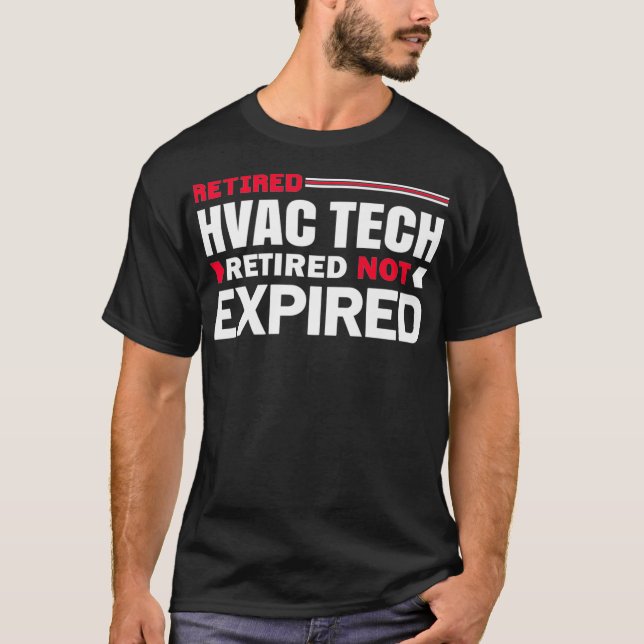 Legendary Retrött HVAC Tech Coola Funny Pension T Shirt (Framsida)