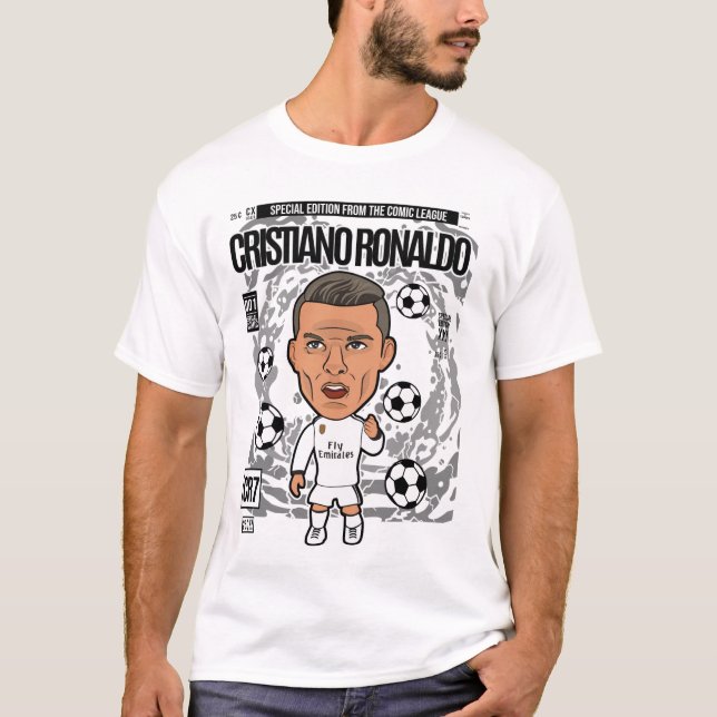 "Legendary Ronaldo: Fearless on Fält" T Shirt (Framsida)