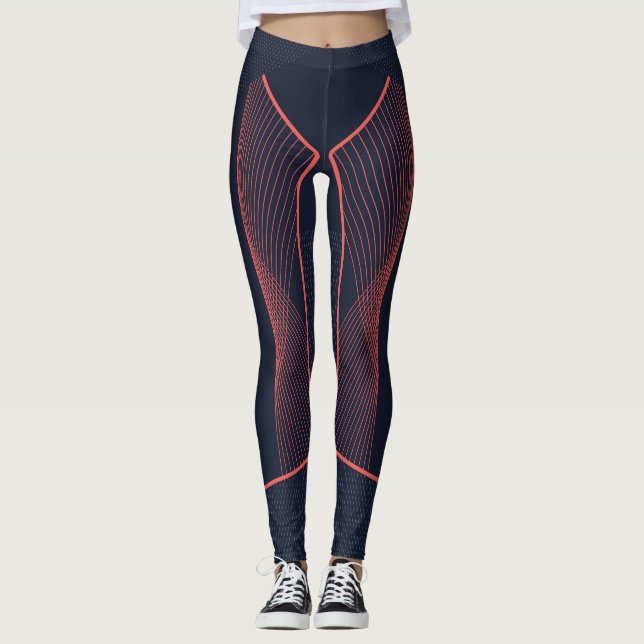 Legendary Rörelse - Geometric Elegance Leggings (Framsida)