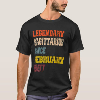 Legendary Sagittarius Since February 1987 T Shirt