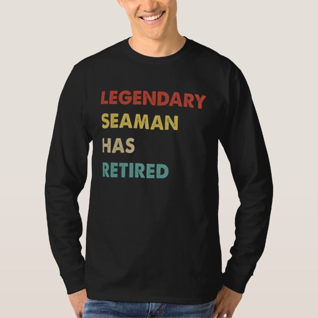 Legendary Seaman Has Retired  1 T Shirt (Framsida)