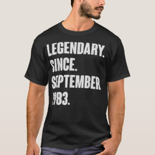 Legendary sedan september 1983 födelsedagsgåva för t shirt