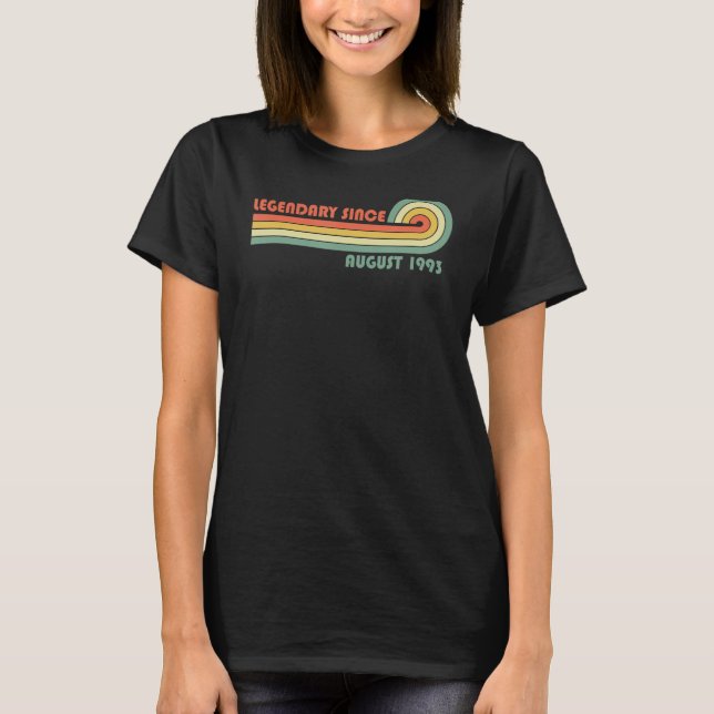 Legendary Since August 1993 T Shirt (Framsida)