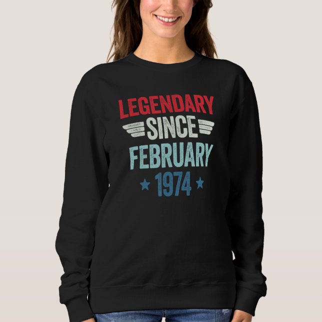 Legendary Since February 1974_1 T Shirt (Framsida)
