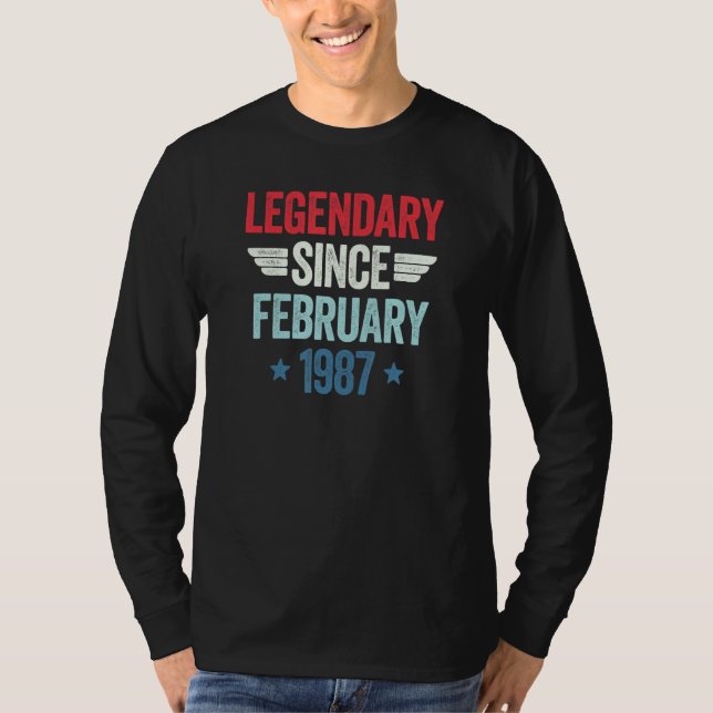 Legendary Since February 1987_1 T Shirt (Framsida)