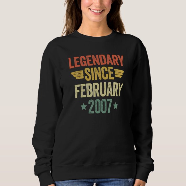 Legendary Since February 2007 T Shirt (Framsida)
