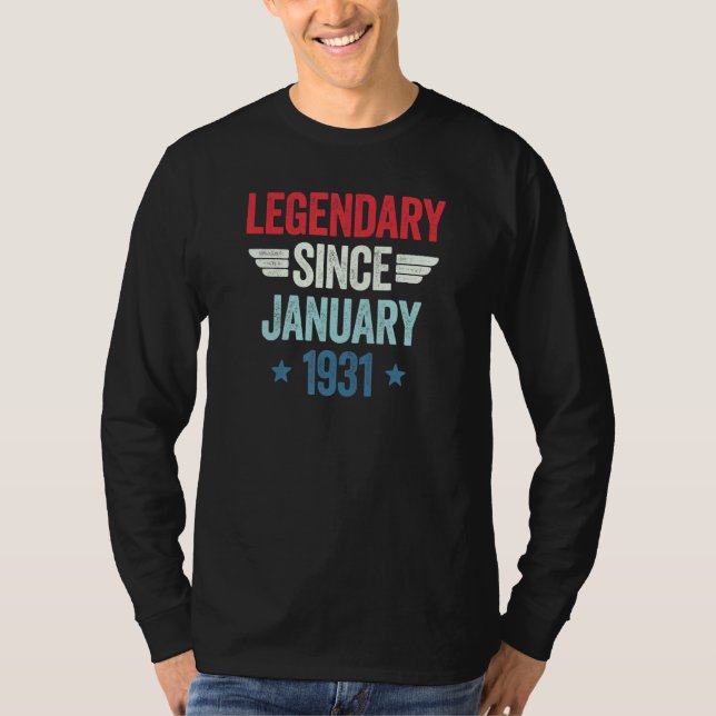 Legendary Since January 1931_1 T Shirt (Framsida)