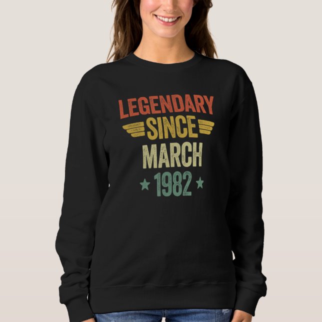 Legendary Since March 1982 T Shirt (Framsida)