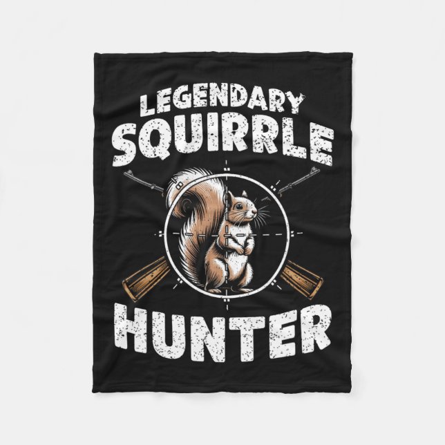 Legendary Squirrel Hunter Hunter for Boys Kids You Fleecefilt (Framsidan)
