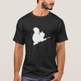 Legendary Squirrel Hunting Fight Back Design Pelle T Shirt
