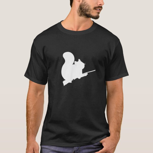 Legendary Squirrel Hunting Fight Back Design Pelle T Shirt (Framsida)