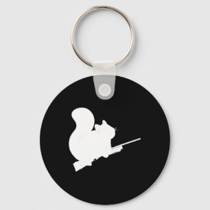 Legendary Squirrel Hunting Fight Byck Design Pelle Nyckelring