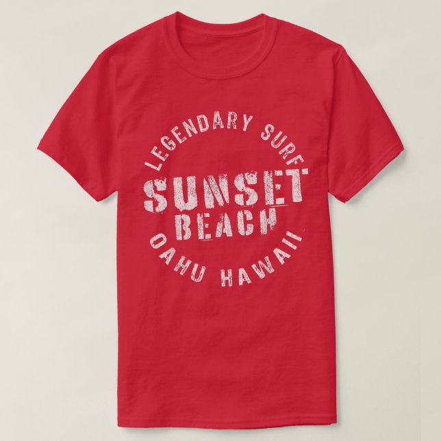 LEGENDARY SURFA SUNSET BEACH - CIRCLE FRIMÄRKE T-S T SHIRT (Design framsida)