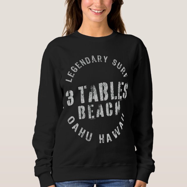 Legendary Surfa Tre Bord Beach Circle Frimärke T Shirt (Framsida)