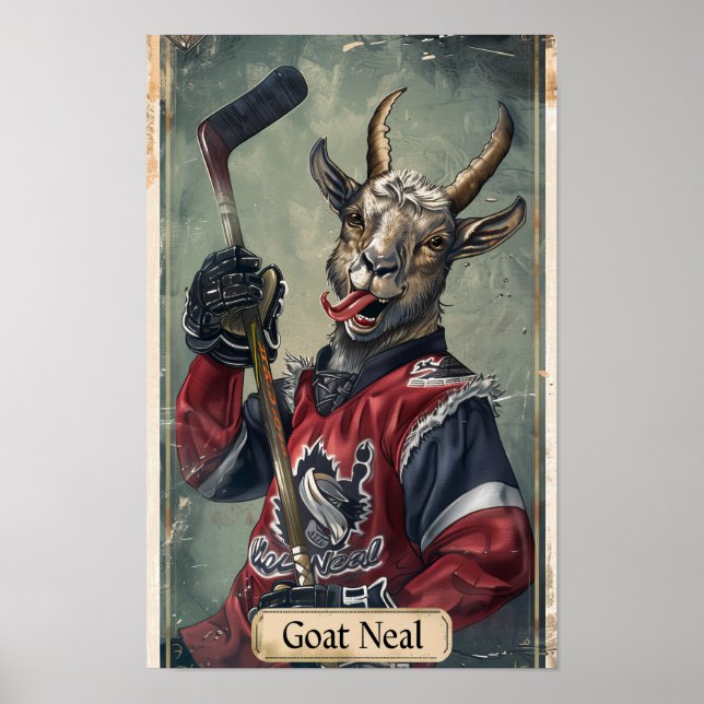 Legendary Upper Deck Hockey Player Goat Poster (Framsidan)