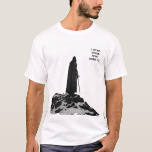 Legendary Warrior T-Shirt-Epic Black & White Back T Shirt