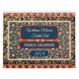 Legendary William Morris Textile Designs Kalender