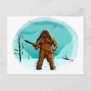 Legendary Yeti Bigfoot Big Foot Gifts PCS Vykort
