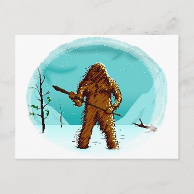 Legendary Yeti Bigfoot Big Foot Gifts PCS Vykort (Framsida)