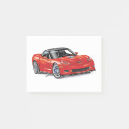 LEGENDARY Z-R-ONE AUTOMOBILE ART POST-IT BLOCK