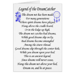 Legenddreamcatcher Hälsningskort