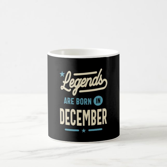 Legenden är född i december - 19 december kaffemugg (Center)