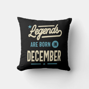 Legenden är född i december - 19 december kudde