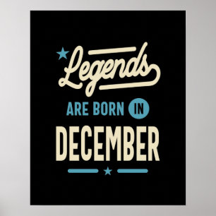 Legenden är född i december - 19 december poster