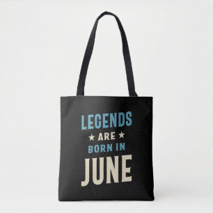 Legenden är född i juni - juni tygkasse