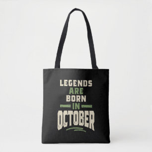 Legenden är född i oktober - oktober tygkasse