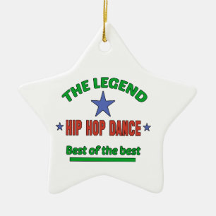 Legenden av hip hopdansen julgransprydnad keramik