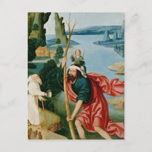 Legenden av St Christopher Vykort