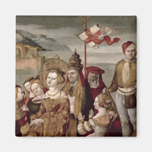 Legenden av St Ursula, c.1530 (olja på panel) Magnet